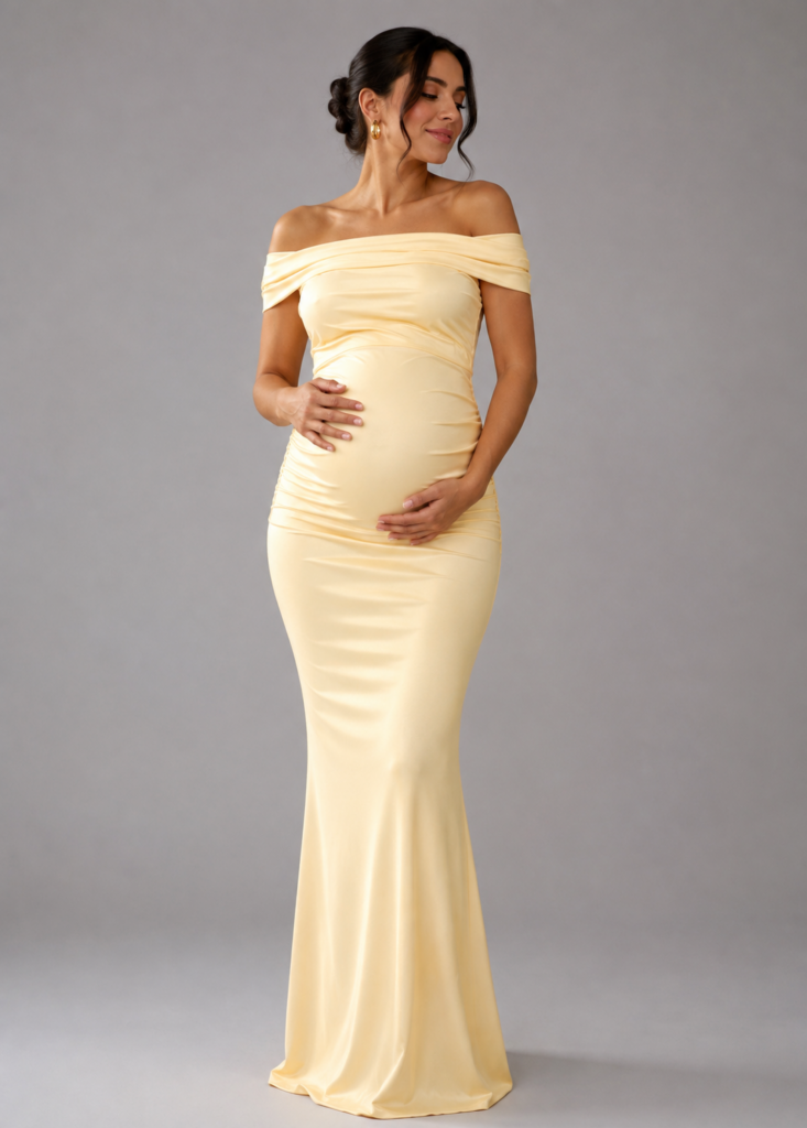 Vestido Maternity Amarillo Pastel